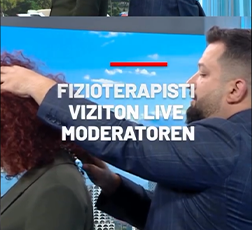 Fizioterapisti duke vizituar Live Moderatoren